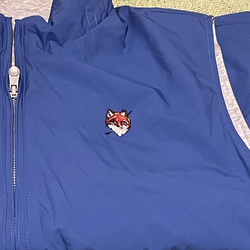 Peter Millar golf wind vest fox embroidery- fully reversible-